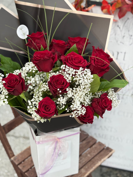 “Dozen Roses” - Red, Pink or White