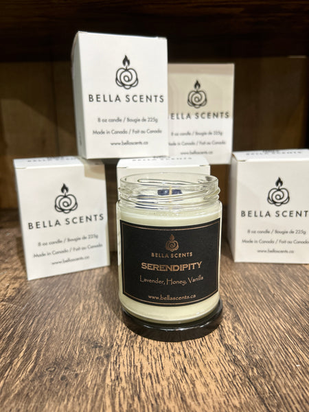 Bella Scents Essential Oil Candles with Crystal