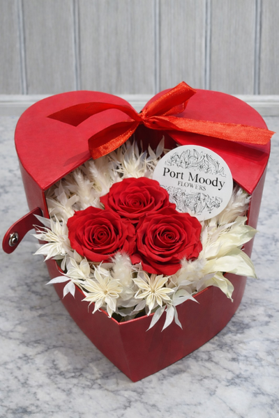 Forever Roses Heart Box