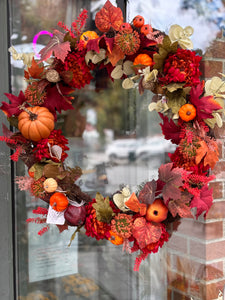 Fall Door Wreath