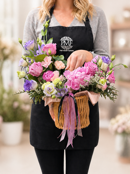 “The Signature Floral Basket” - Blush Tones