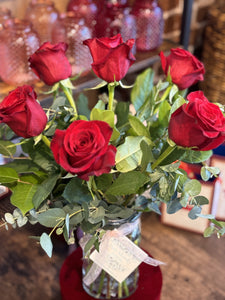 Half Dozen Roses RED with Luxury Wrapping