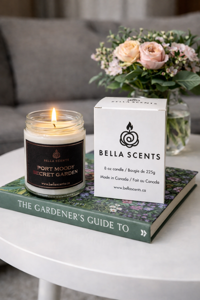 Bella Scents Essential Oil Candles with Crystal