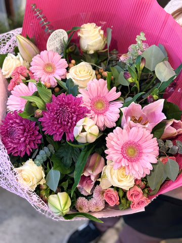 “Masquerade” Bouquet. Pinks & Purples