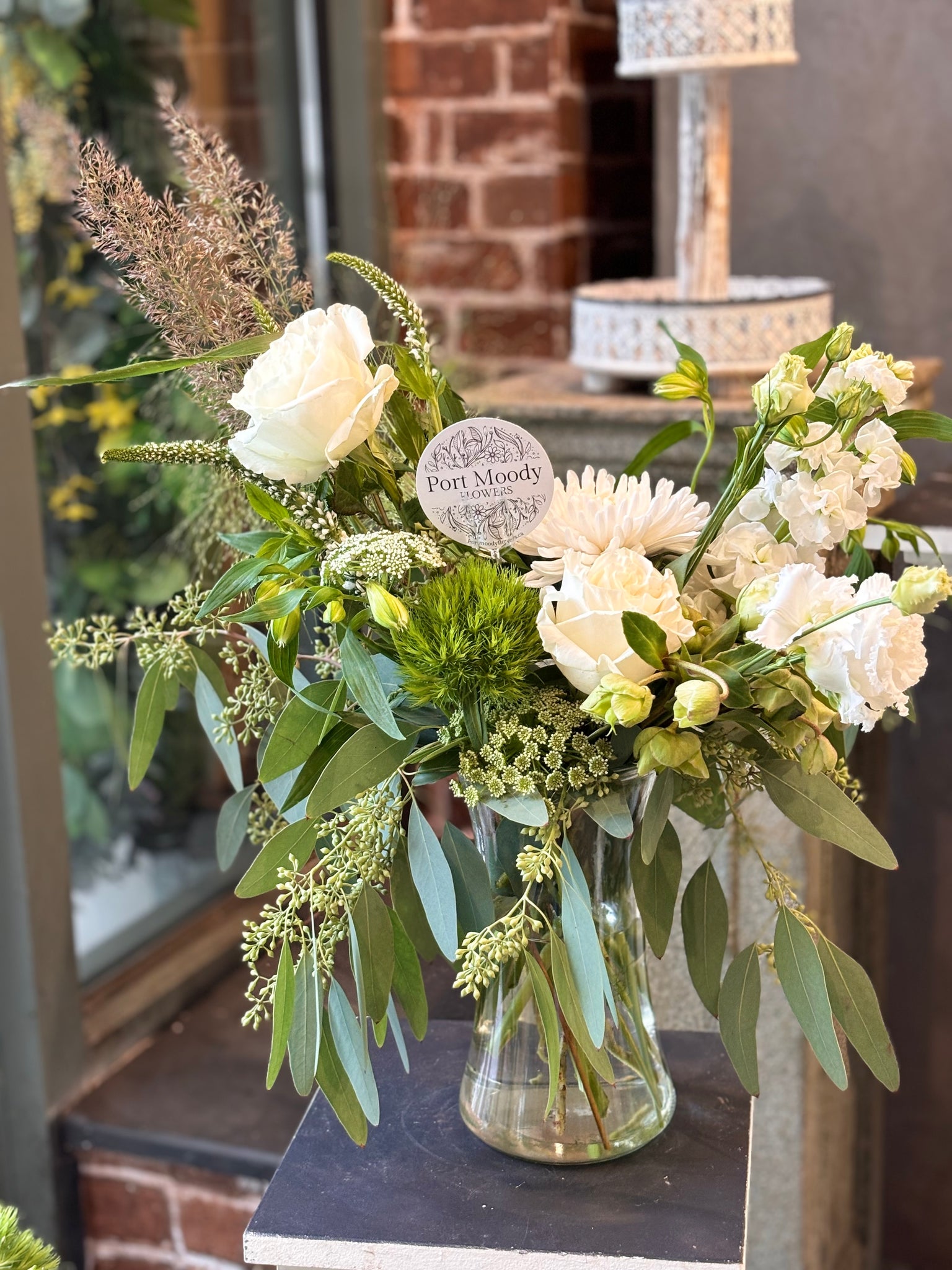 Tenderness Vase Collection. Classic Whites & Greens