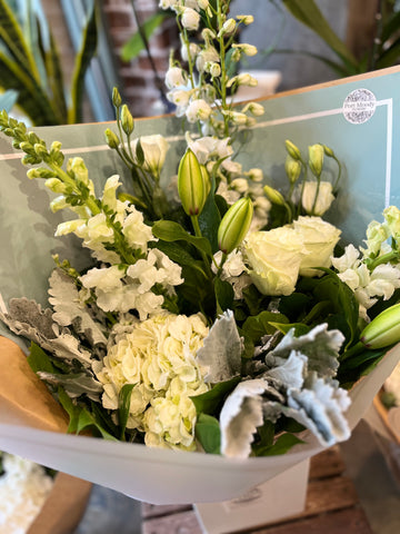 Whites & Greens Bouquet  - pick your size