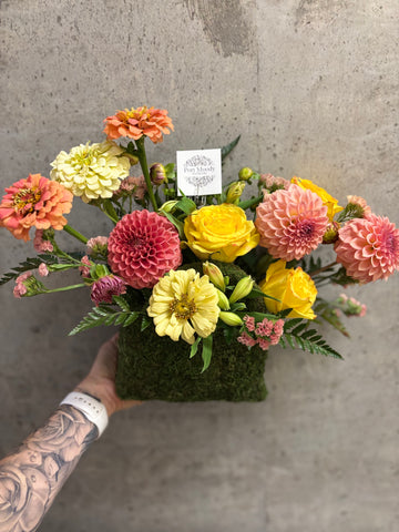 “Summer Purse” arrangement