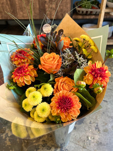 Fall Bouquet with Luxury wrap- pick your size
