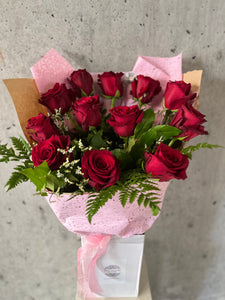 “Dozen Roses” - Red, Pink or White