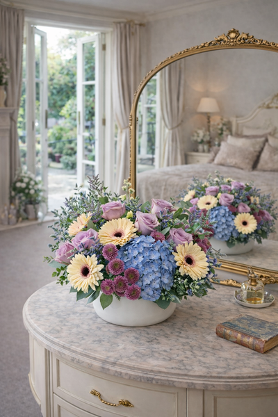 ‘Elegance’ Low Vase Arrangement. Pick your size