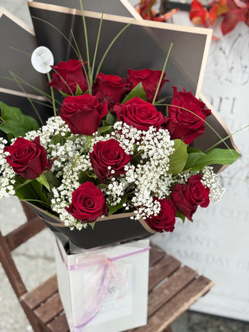 “Dozen Roses” - Red, Pink or White