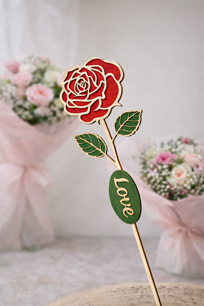 Forever Wooden Rose Keepsake