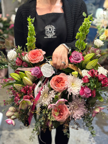 Floral Basket Colourful - Pick Your Size