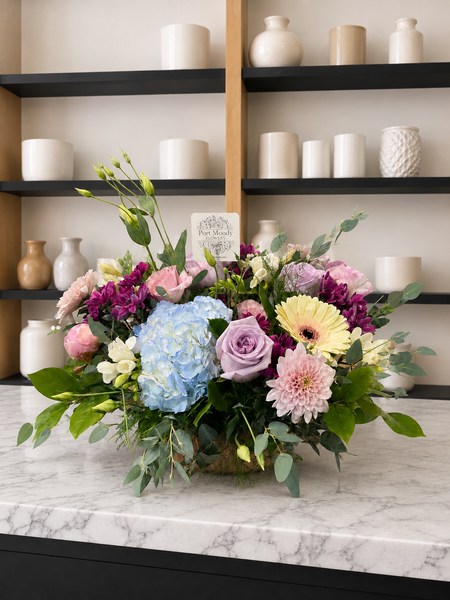 Elegance Low Vase Arrangement. Pick your size