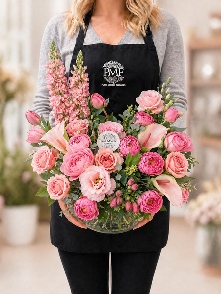 “The Signature Garden Party” Vase - Elegant, Airy Florals