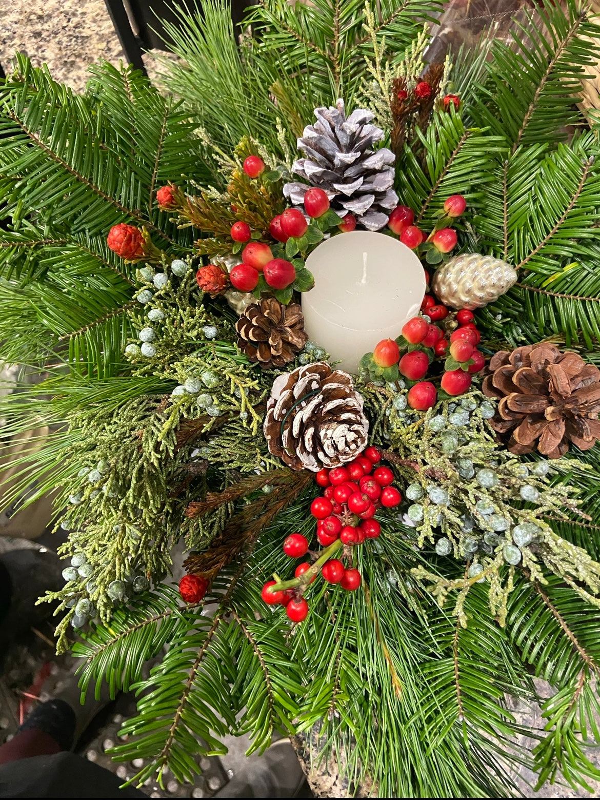 Winter Berry Centrepiece